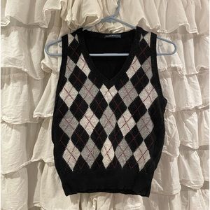 Plaid Brandy Melville Sweater Vest